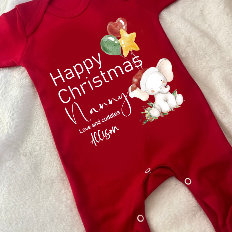 Personalized Baby My First Christmas Outfit| BBcloth1224