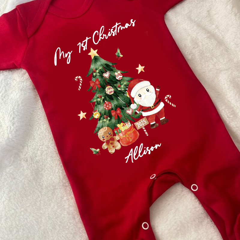 Personalized Baby My First Christmas Santa Outfit| BBcloth1222