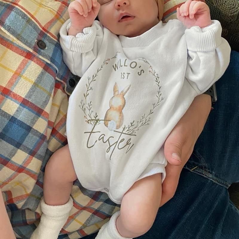 Personalized Baby's First Easter Romper| BBCloth79