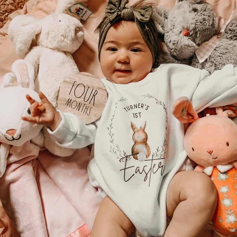 Personalized Baby's First Easter Romper| BBCloth79