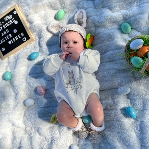 Personalized Baby's First Easter Romper| BBCloth79
