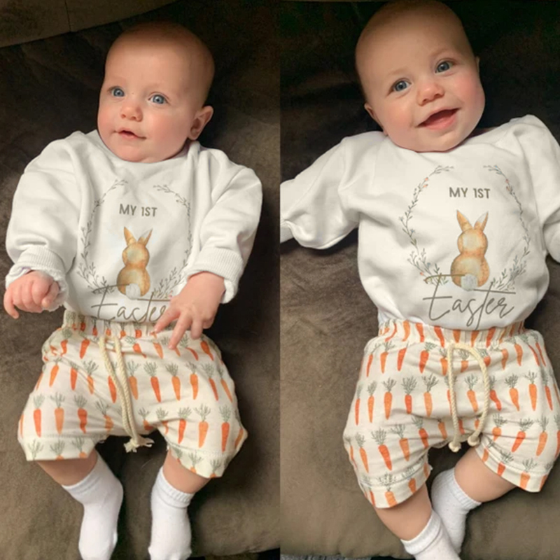 Personalized Baby's First Easter Romper| BBCloth79