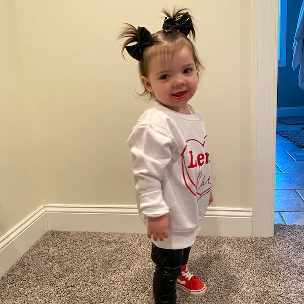 Personalized Girl Valentine's Day Sweatshirt| Cloth214