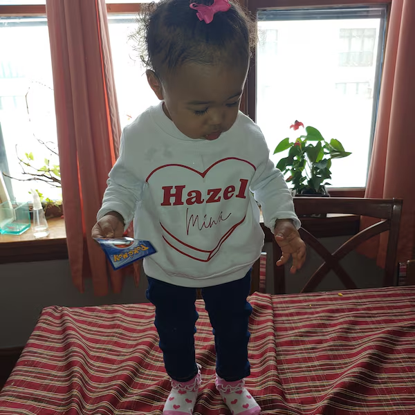 Personalized Girl Valentine's Day Sweatshirt| Cloth214