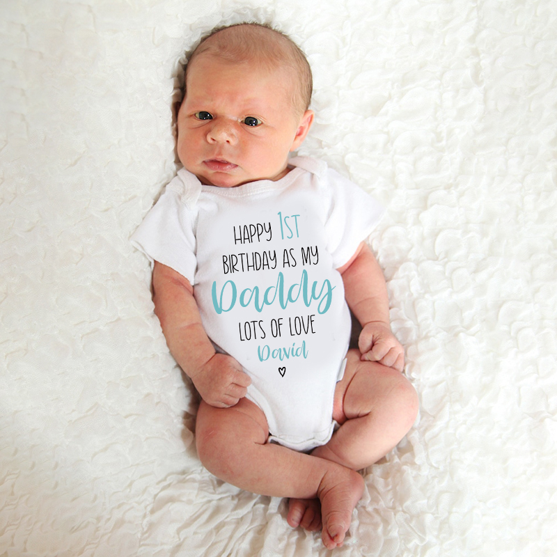 Personalized 1st Birthday as My Daddy Cozy Onesie| BBcloth2208