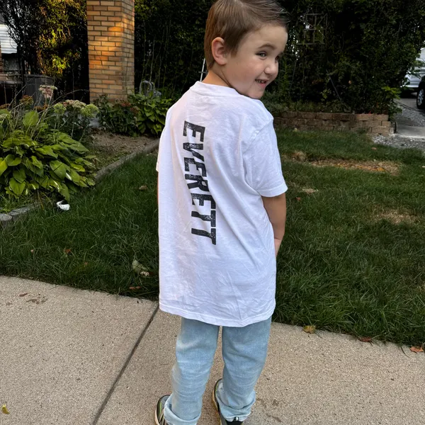 Personalized Kids Back To School Name T-Shirt| Cloth1480