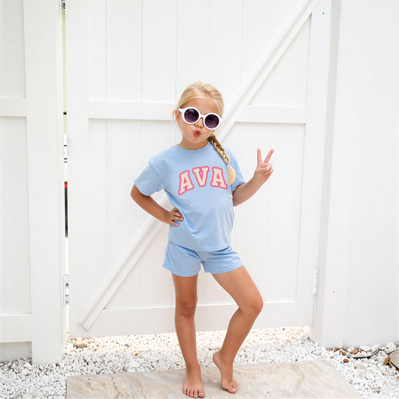 Personalized Girls Name Summer Short Set | Cloth0601