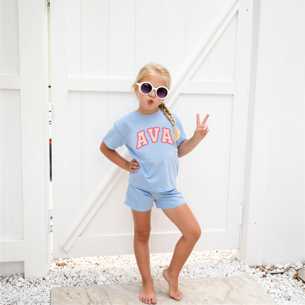 Personalized Girls Name Summer Short Set | Cloth0601