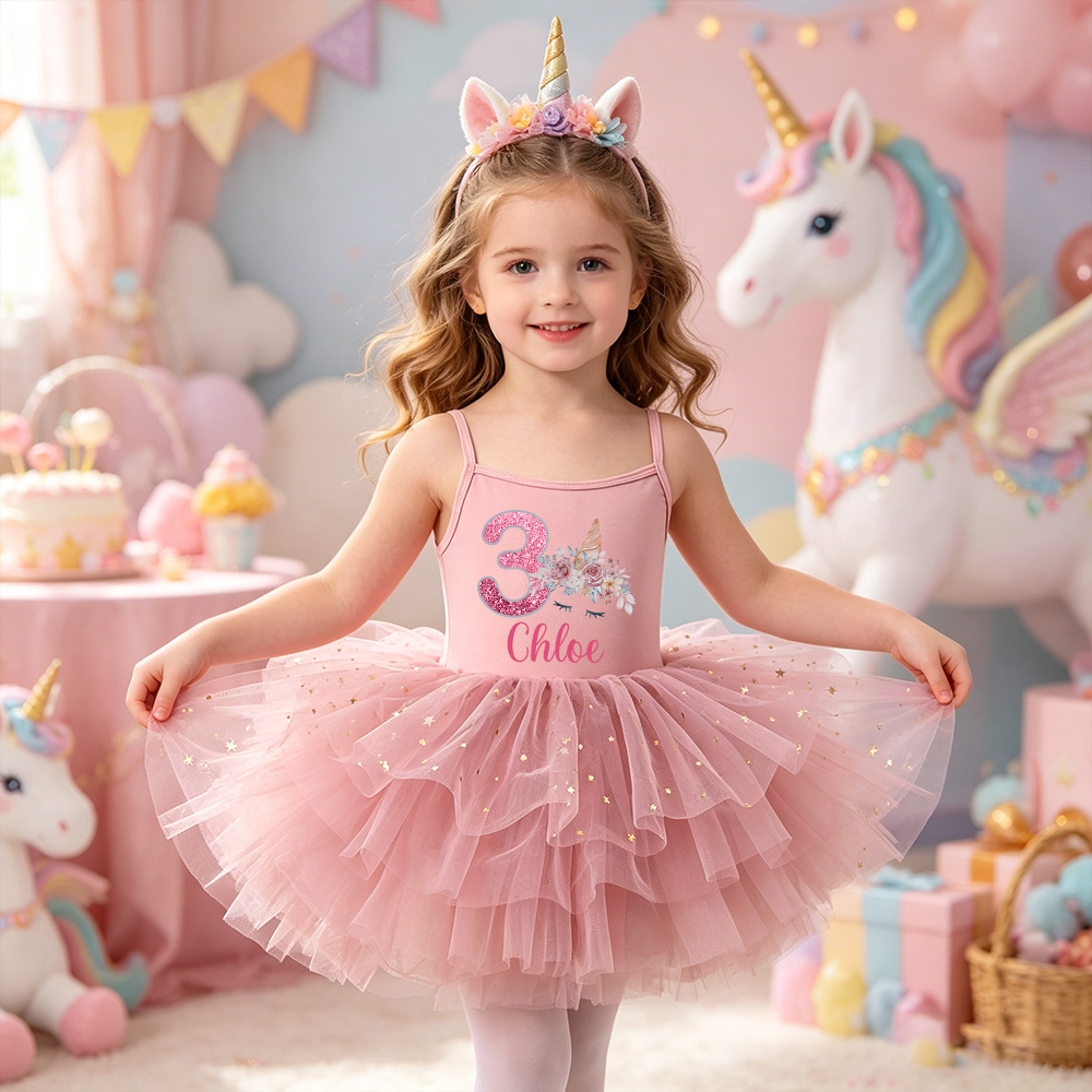 Personalized Girl Birthday Unicorn Tutu Dress| Dress97