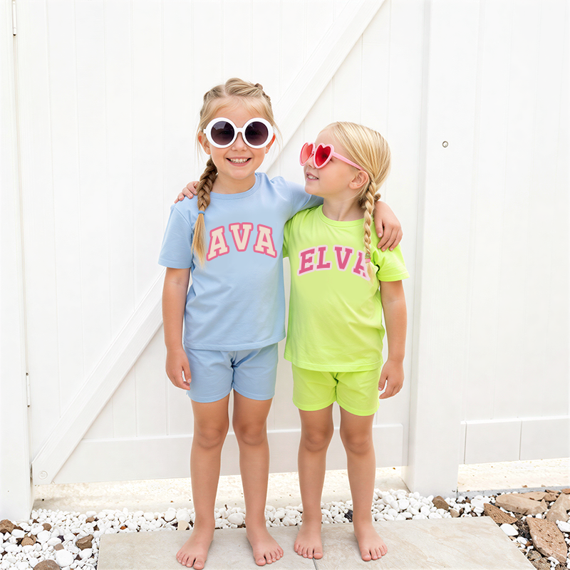 Personalized Girls Name Summer Short Set | Cloth0601