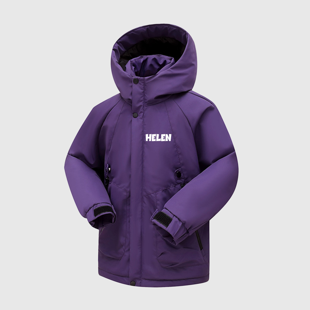 Personalized Kids Winter Warm Windproof Water-Resistant Jacket| Cloth254