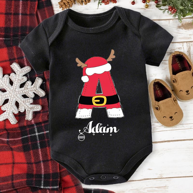 Personalized Family Christmas Monogrammed Name T-Shirt| Match0412