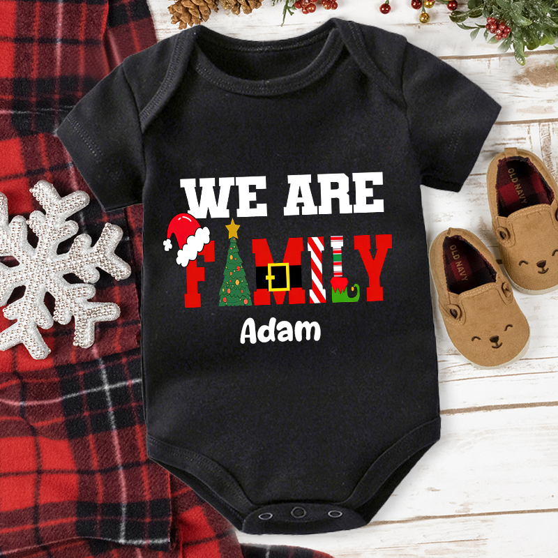 Personalized Family Christmas Monogrammed Name T-Shirt| Match0417