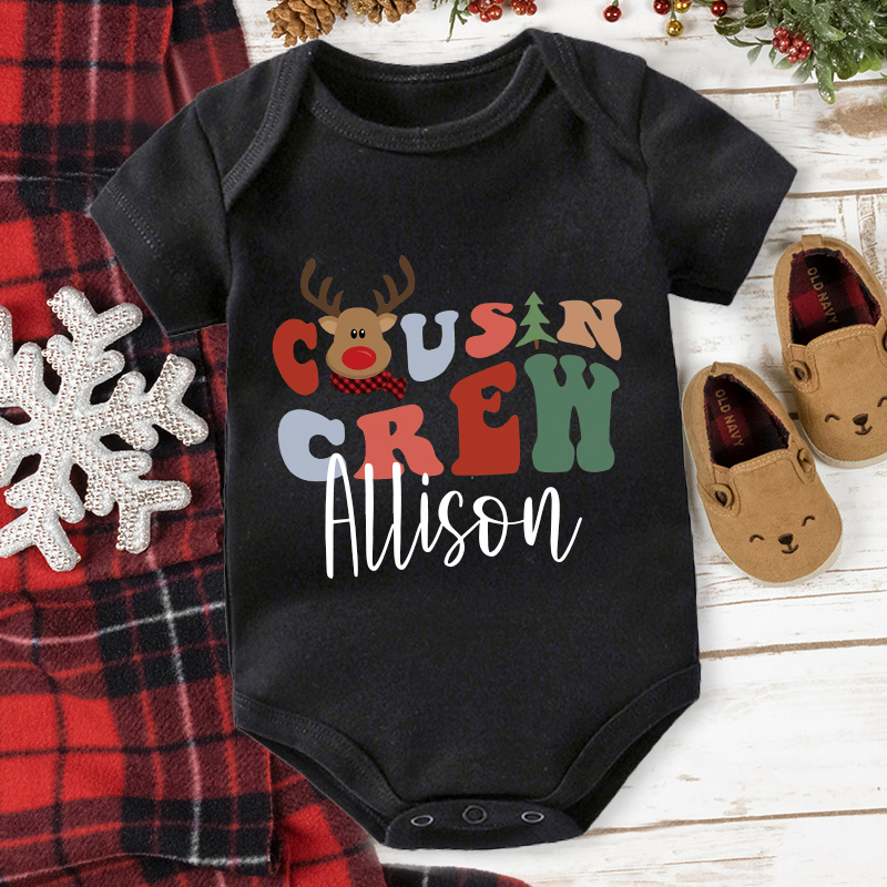 Personalized Family Christmas Monogrammed Name T-Shirt| Match0423