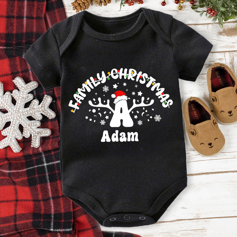 Personalised Family Christmas Name T-Shirt| Match0404