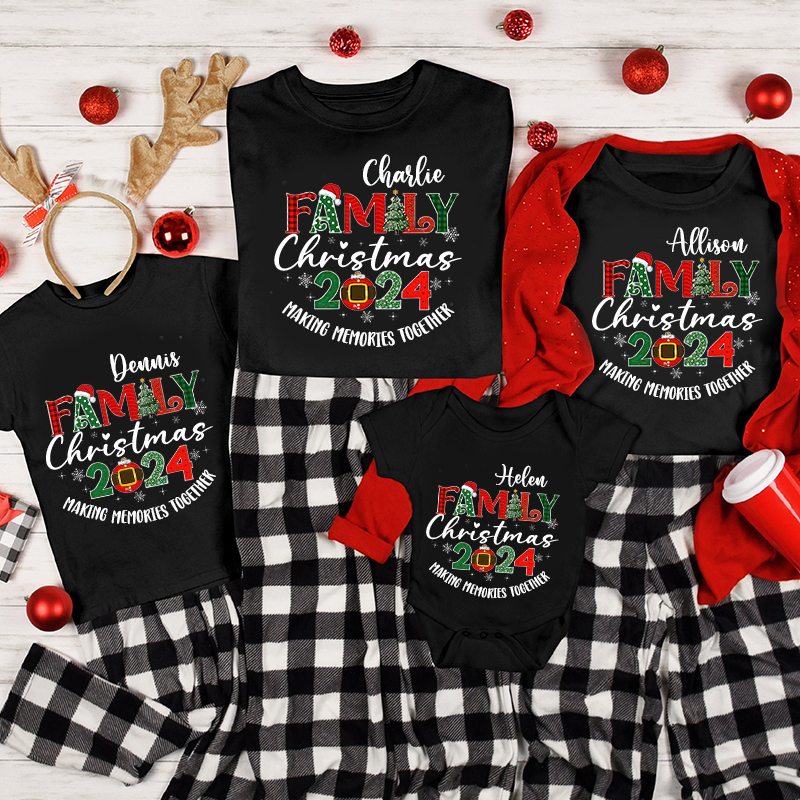 Personalized Family 2024 Making Memories Together T-Shirt| Match0413