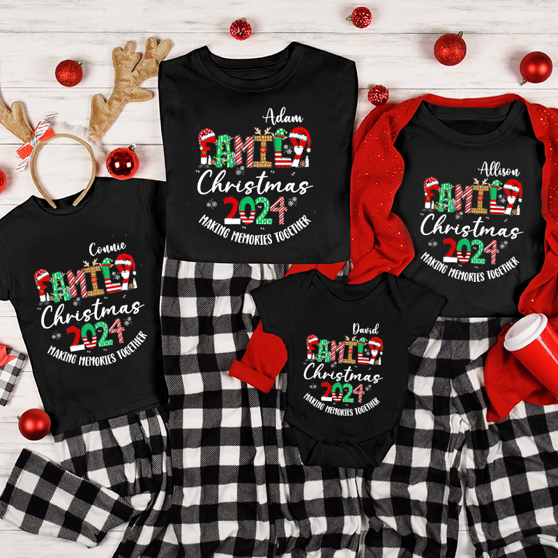Personalized Family 2024 Making Memories Together T-Shirt| Match0414