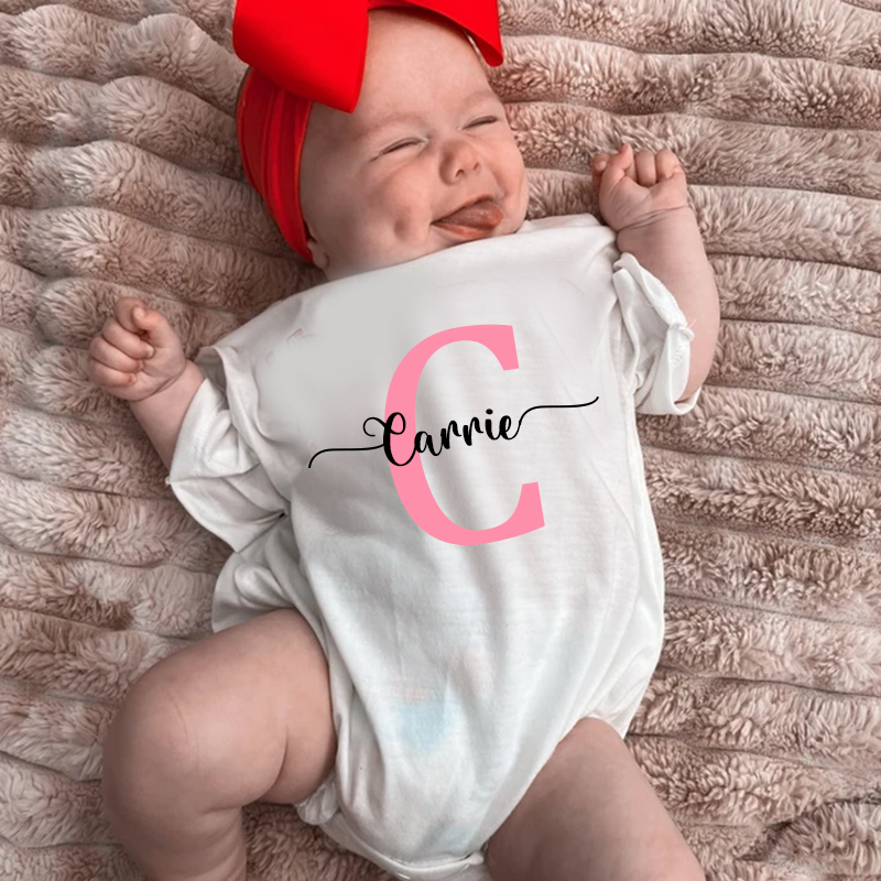 Personalized Baby Name Color Bubble Romper| BBCloth43