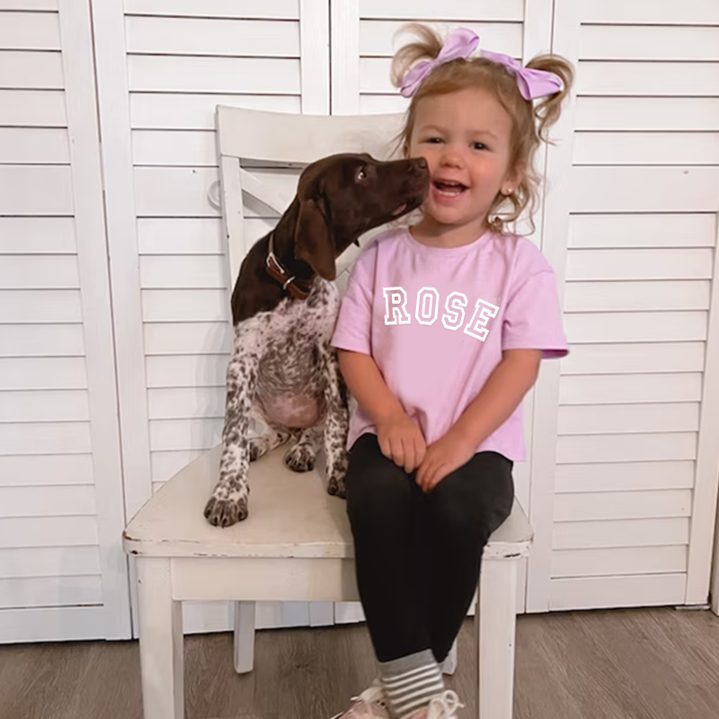 Personalized Kids Puff Vinyl Toddler Shorts Set| Cloth156