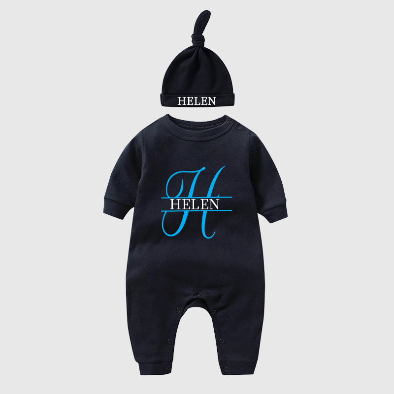 Personalized Baby Split Monogram Alphabet Going Home Sets| BBCloth52