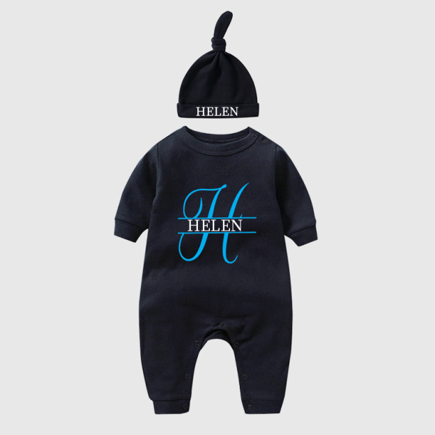 Personalized Baby Split Monogram Alphabet Going Home Sets| BBCloth52
