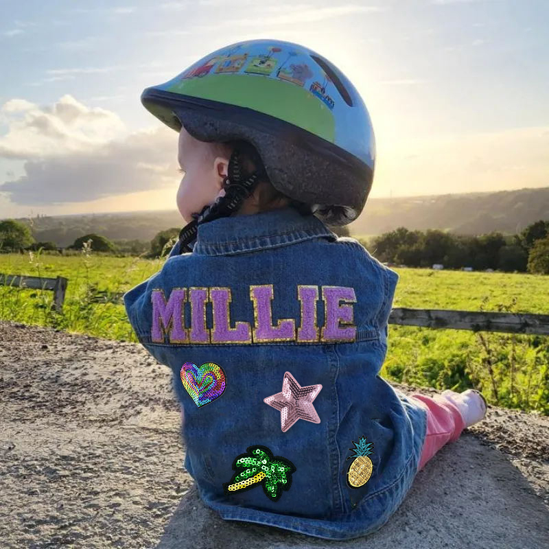 Personalized Kids Denim Patch Jacket| Cloth178