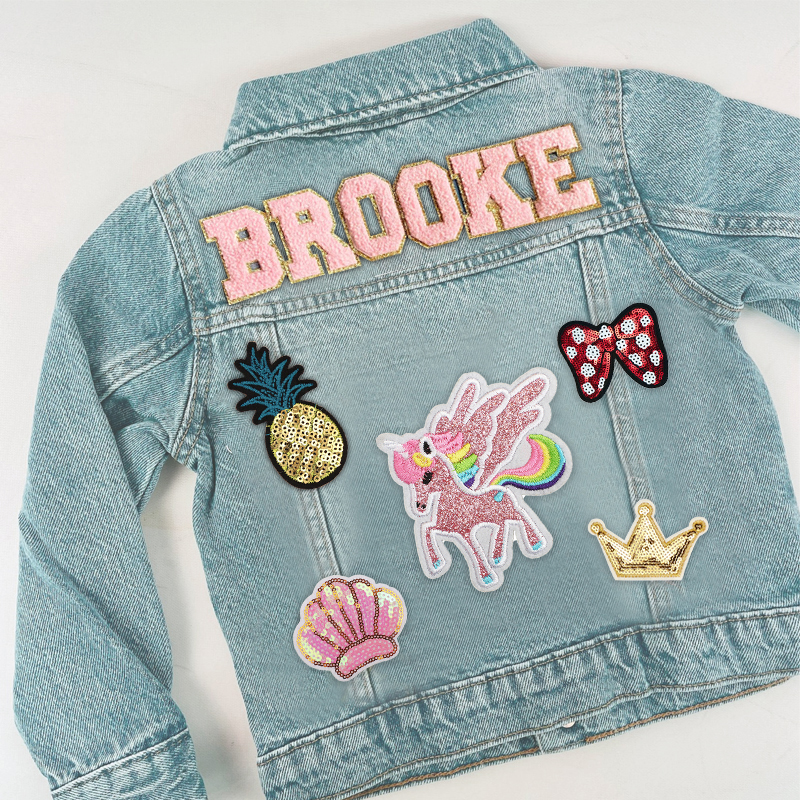 Personalized Kids Denim Patch Jacket| Cloth178