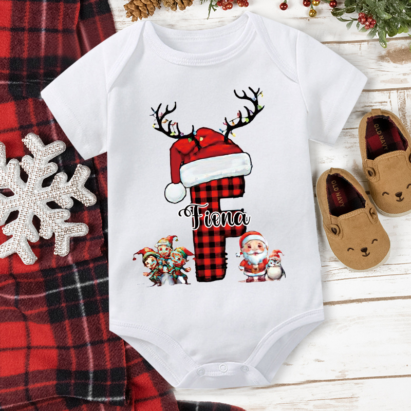 Personalized Family Christmas Monogrammed Name T-Shirt| Match0419