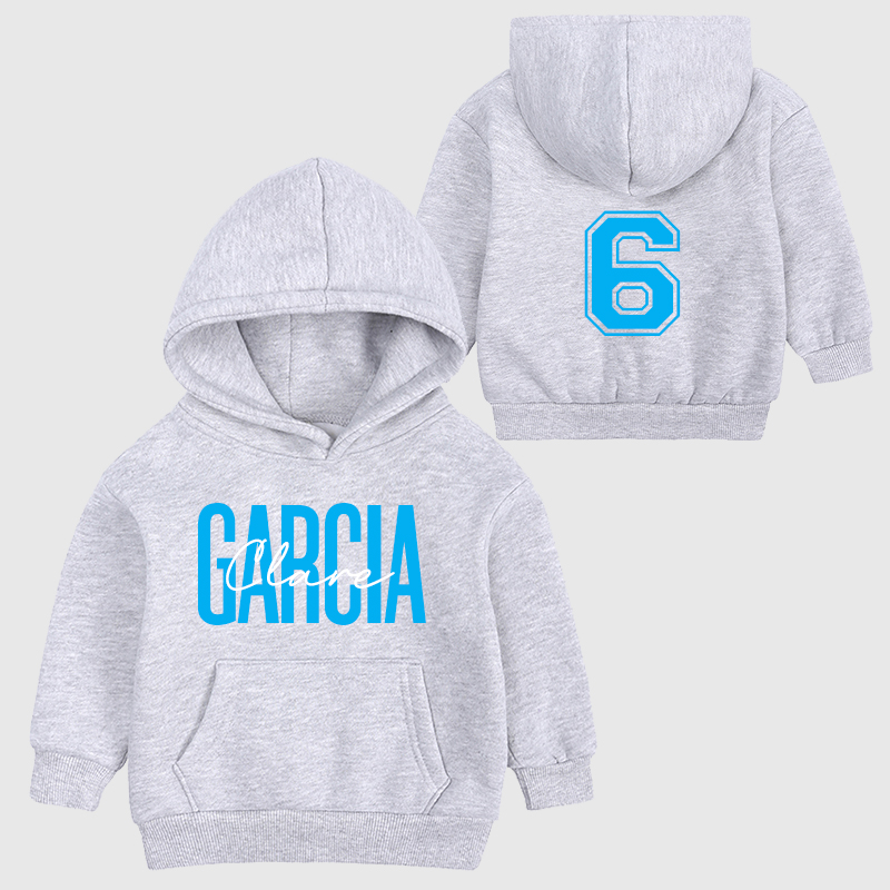 Personalized Kids Name Soccer Cozy Hoodie| Cloth11603