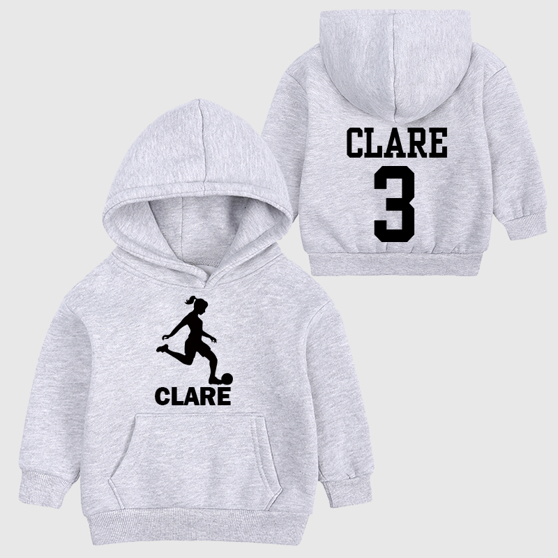 Personalized Kids Football Cozy Hoodie| Cloth11604