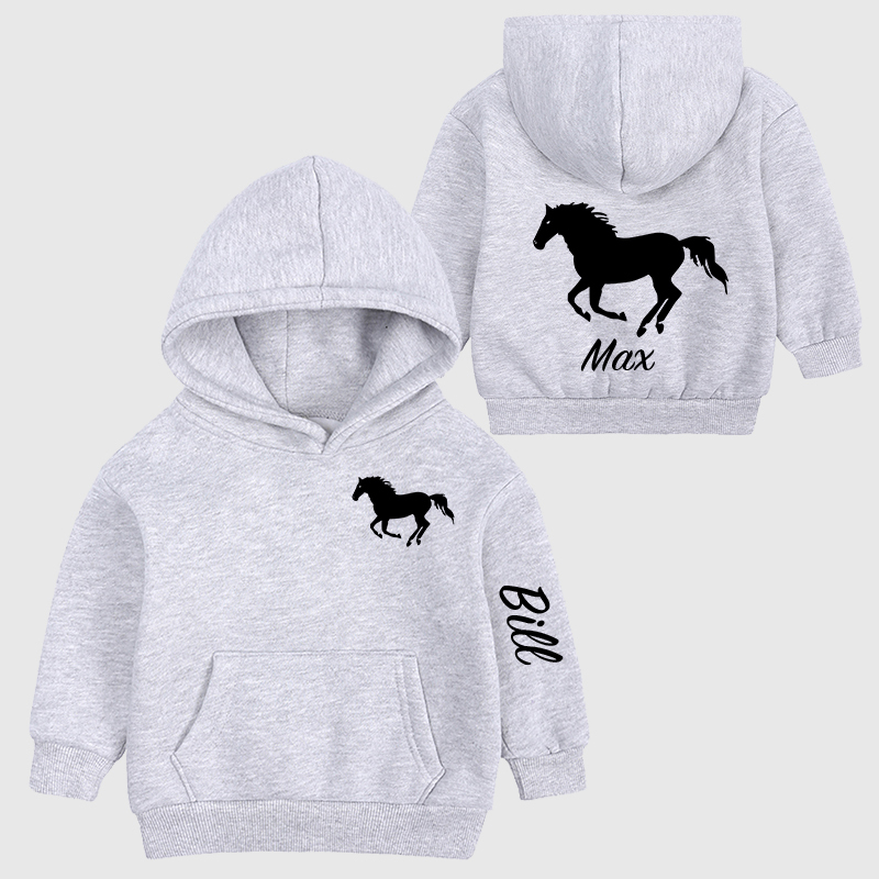 Personalized Kids Name Horse Cozy Hoodie| Cloth11602