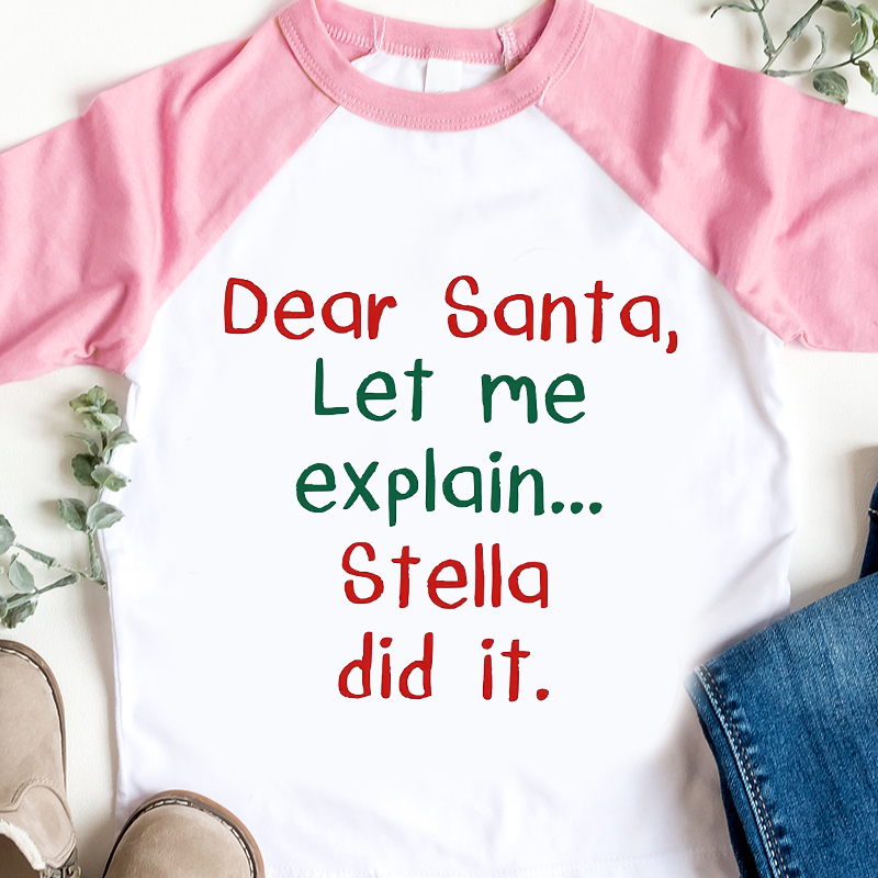 Personalized Kids Christmas Shirt| Cloth12420