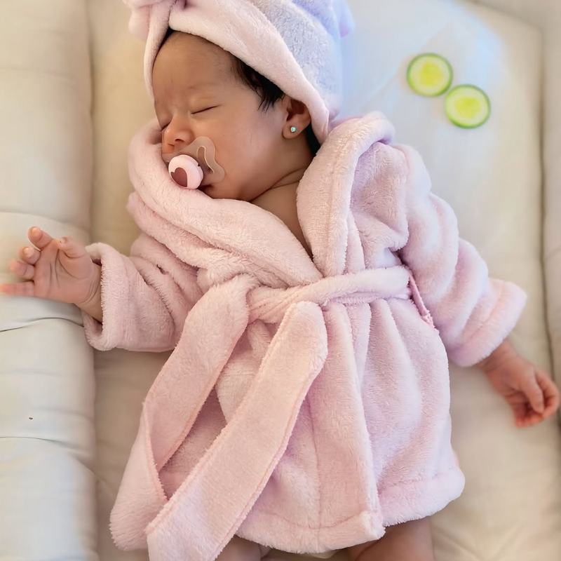 Personalized New Baby Cozy Shower Robe| BBcloth83