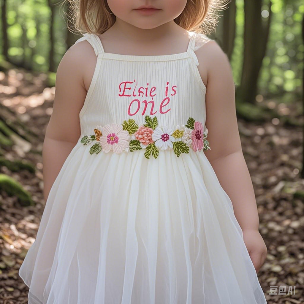Personalized Girl Embroidered Cake Smash Dress| Dress13