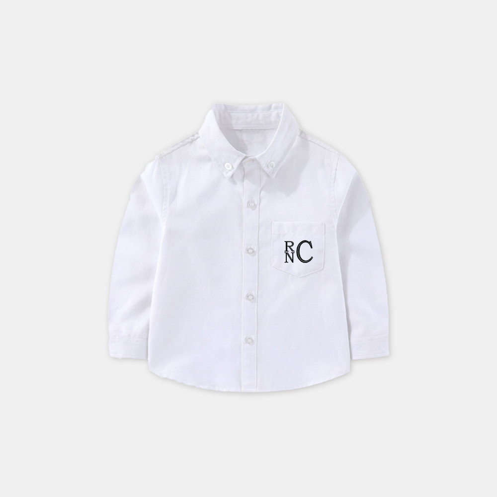 Personalized Kid Monogrammed Button Up Shirt| Cloth223