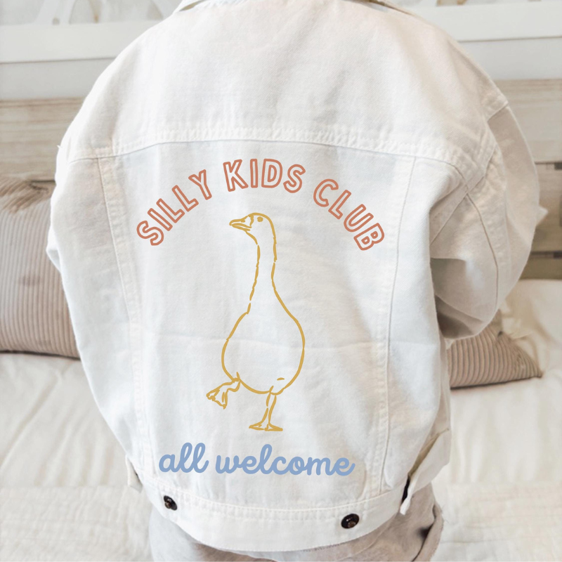Personalized Kid Goose White Jacket| Cloth229