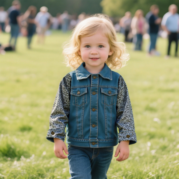 Personalized Kids Unicorn Hand Patch Denim Jacket| Cloth238