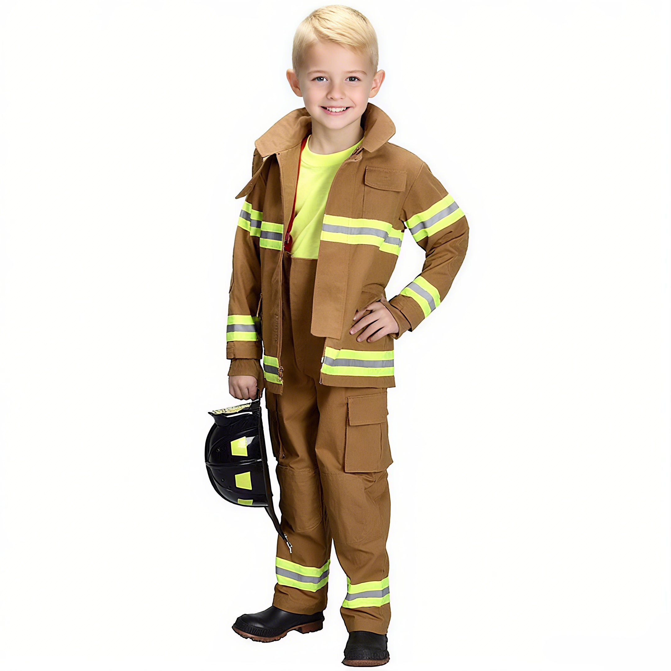 PersonalizedKids Halloween Firefighter Costume Outfits| Cloth239