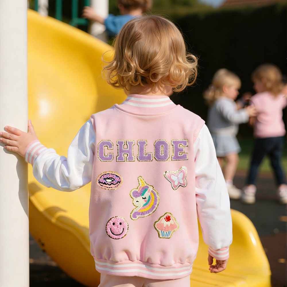 Personalized Kids Sports Patch Jacket| Cloth196