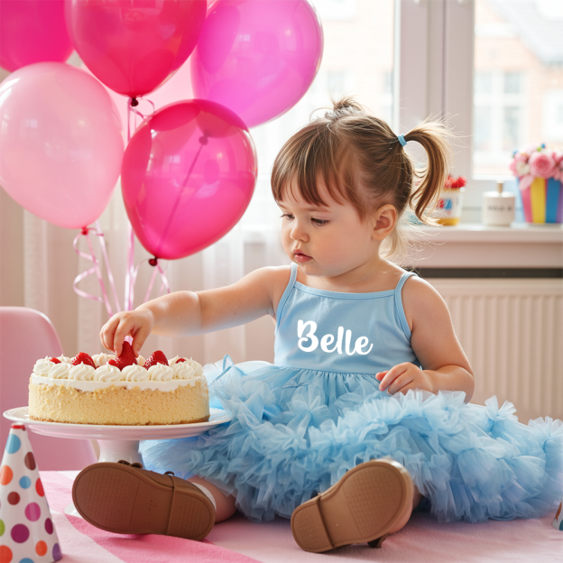 Personalized Girl Sleeveless Strap TUTU Dress| Dress41