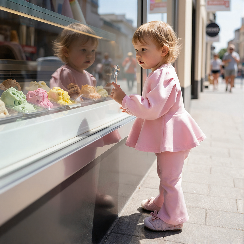 Personalized Girl Casual Sweatshirt and Pants Set| Cloth261