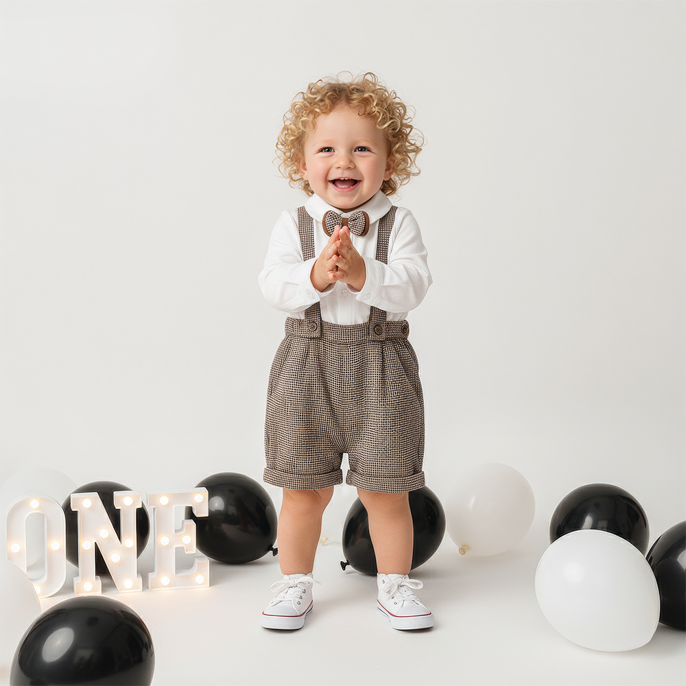 Personalized Baby Boy Embroidered Birthday Formal Outfit| BBcloth121
