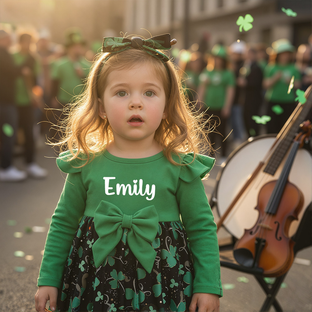 Personalized Baby Girl St. Patrick's Day Dress| Dress62