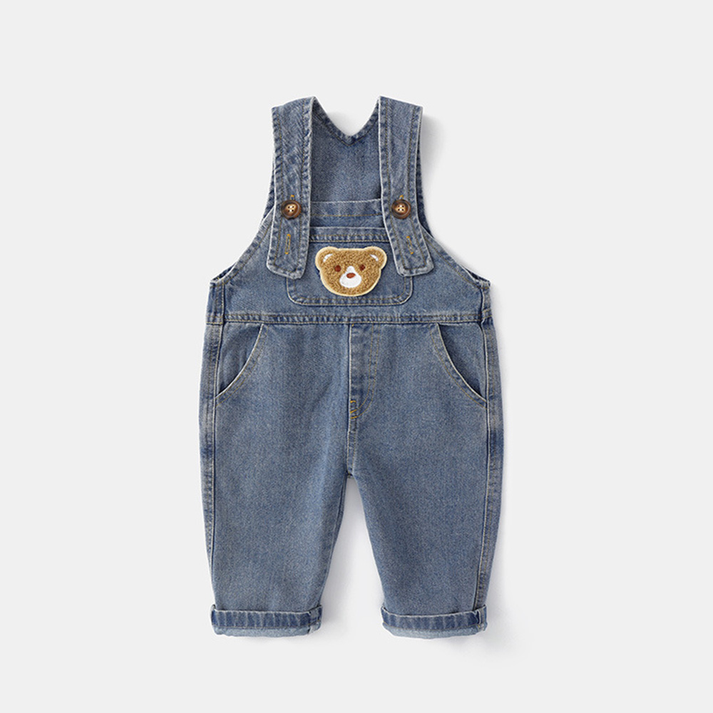  Kids Bear Denim Overalls| Pants43