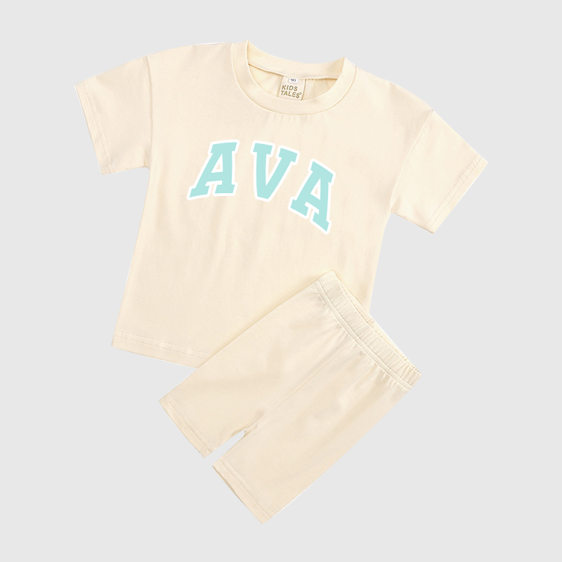 Personalized Girls Name Summer Short Set | Cloth0601