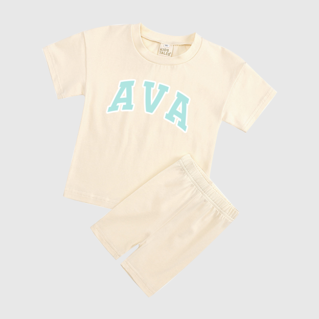 Personalized Girls Name Summer Short Set | Cloth0601