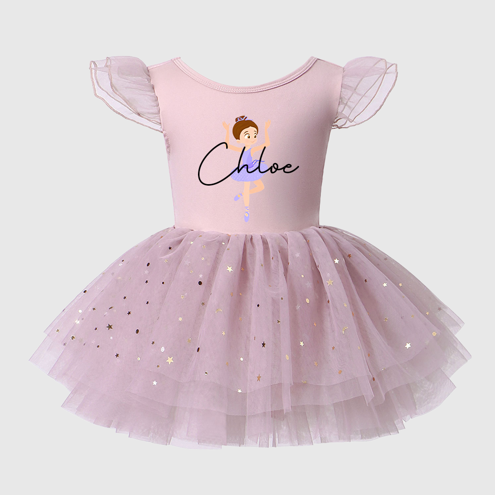 Personalized Girl Ballet Dance Tutu Dress| Dress93