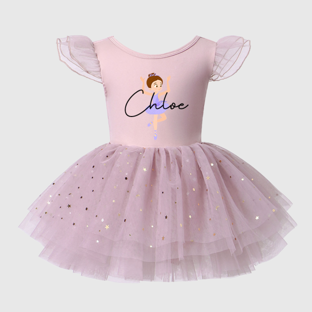 Personalized Girl Ballet Dance Tutu Dress| Dress93