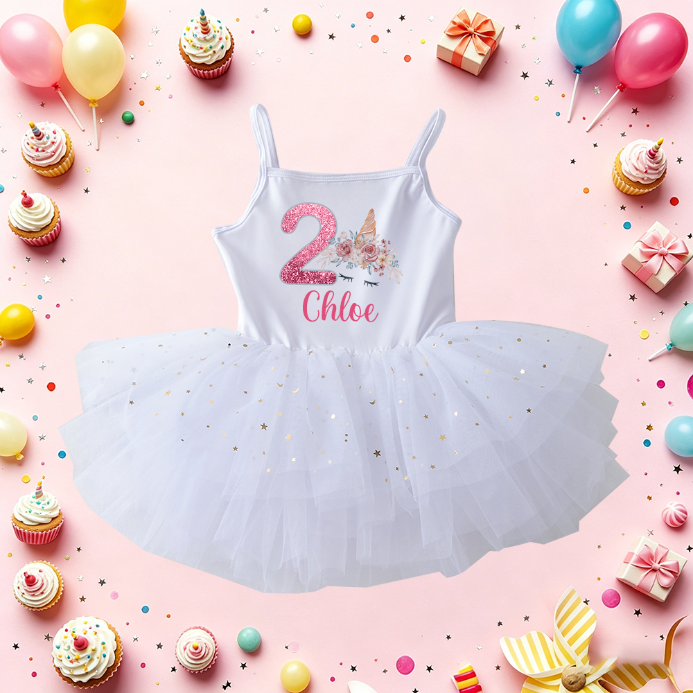 Personalized Girl Birthday Unicorn Tutu Dress| Dress97