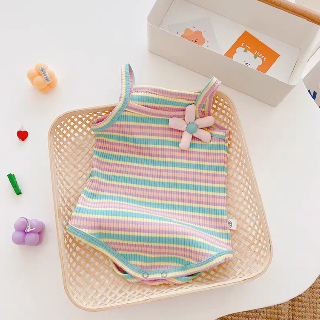 Personalized Baby Hand Knitted Summer Romper| BBcloth137